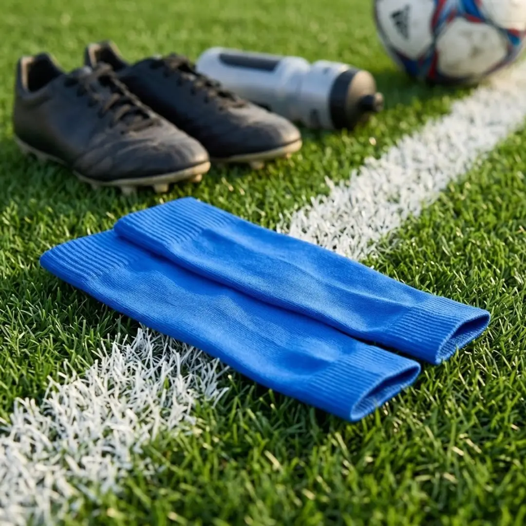 NuveX Compressie Voetbalsokken Blauw M - afbeelding 2 van 6