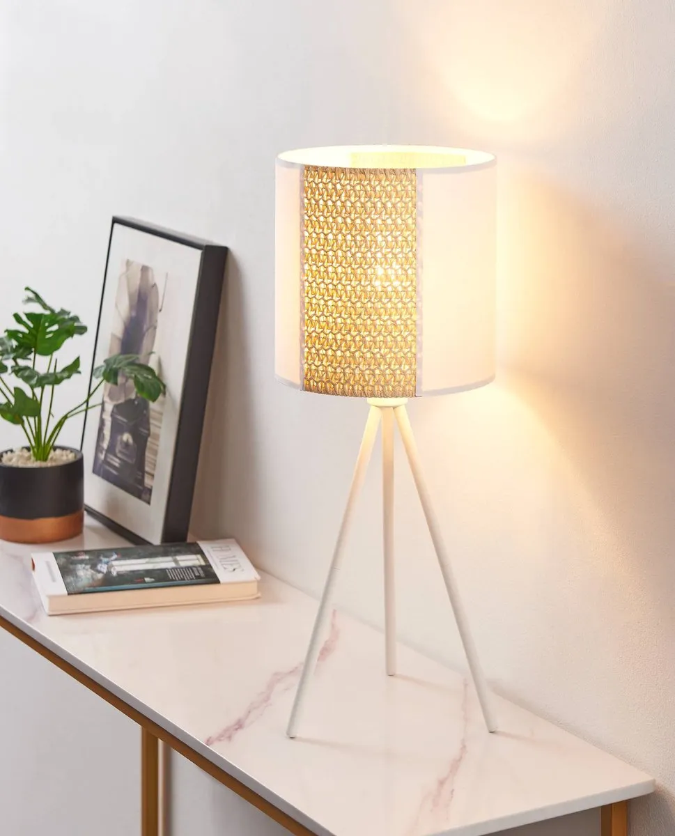 Eglo Arnhem Tafellamp E27 - 24cm - Wit