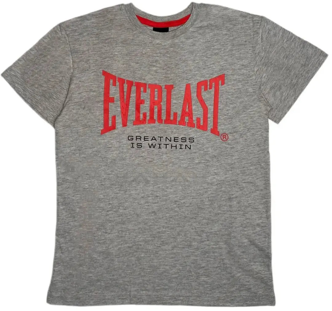 Everlast T-shirt 158 Grey Melange - 14 Jaar