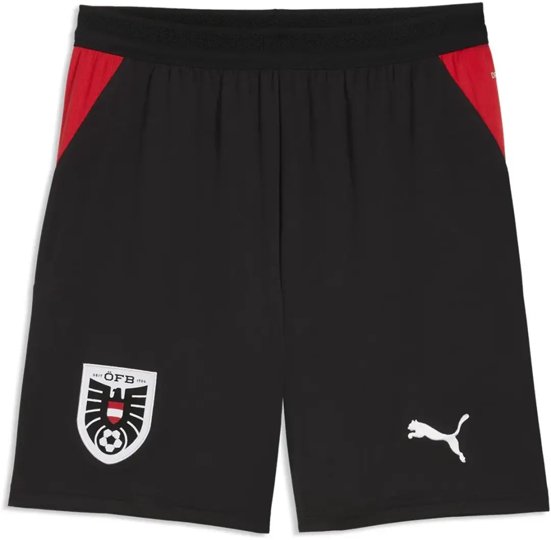 PUMA Austria 25/26 Replica Korte Broek - S - Zwart/Rood