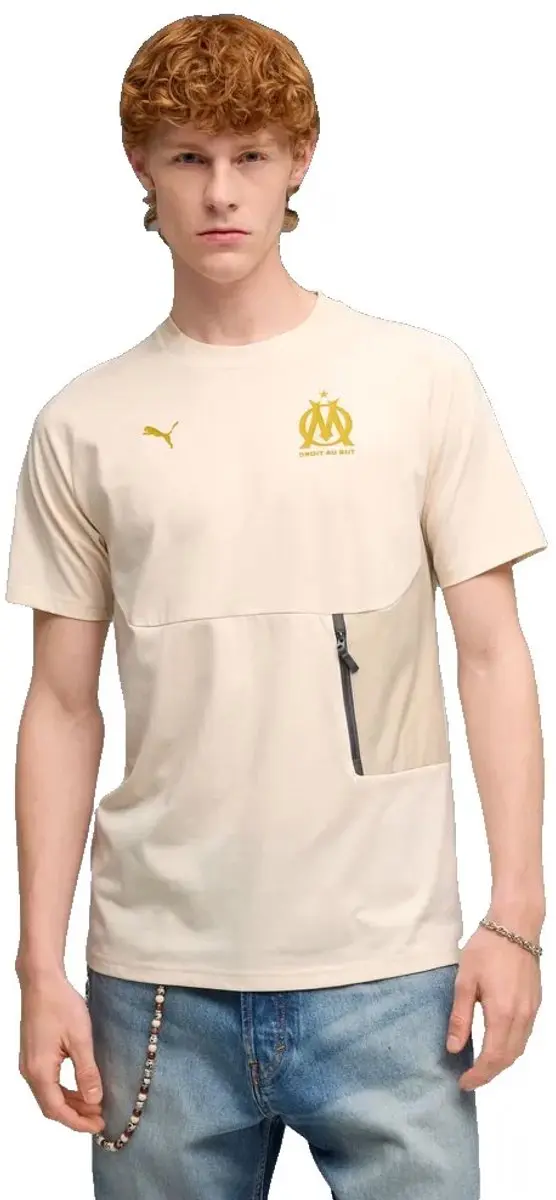 PUMA Olympique Marseille 25/26 Tech T-shirt - M - Alpine Snow