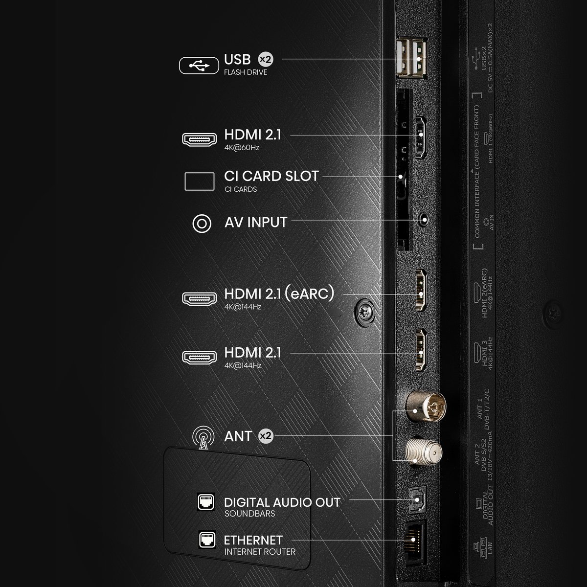 Hisense 55E7Q PRO - 55 inch - 4K QLED - 144hz - 2025