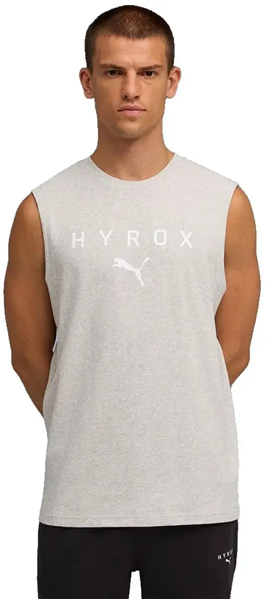 PUMA X Hyrox Cutoff Mouwloos T-shirt - S - Grijs