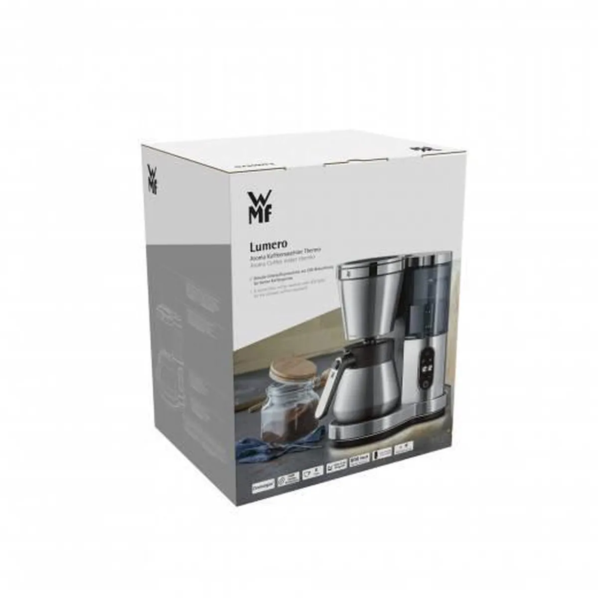 WMF Lumero 61.3020.1005 Geïsoleerd Koffiezetapparaat 8 Kopjes - 800W - Zwart/RVS - afbeelding 5 van 6