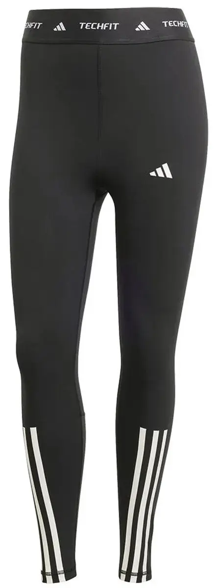 Adidas Techfit 3 Stripes 7/8 Leggings - Zwart