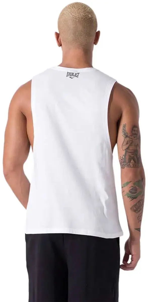 Everlast Logo Mouwloos T-shirt 2XL - Wit