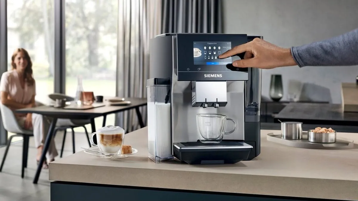 Siemens EQ700 TQ713R03 Volautomatische Espressomachine - Zwart/RVS
