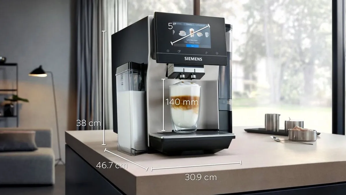 Siemens EQ700 TQ713R03 Volautomatische Espressomachine - Zwart/RVS - afbeelding 6 van 6