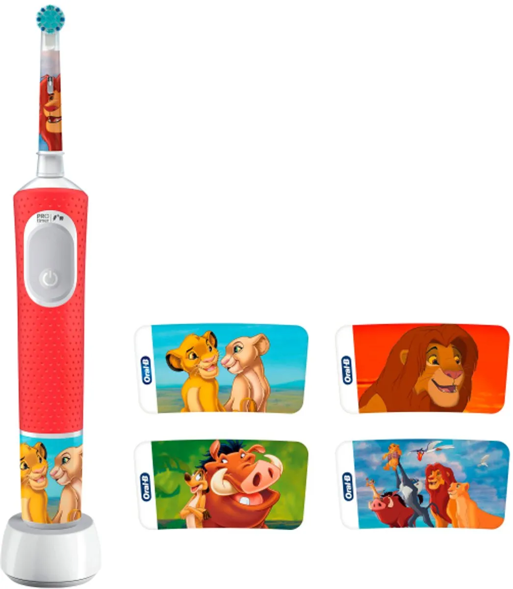 Oral-B Pro Kids Lion King Elektrische Tandenborstel - Rood/Wit