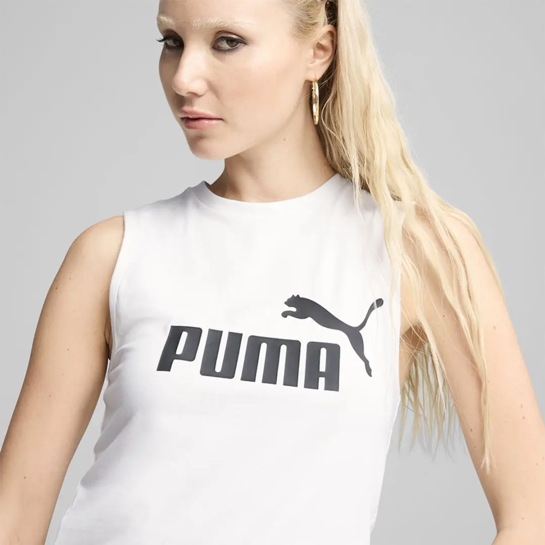 PUMA Damen Tanktop ESS No.1 Logo Slim 684968 - L - Wit