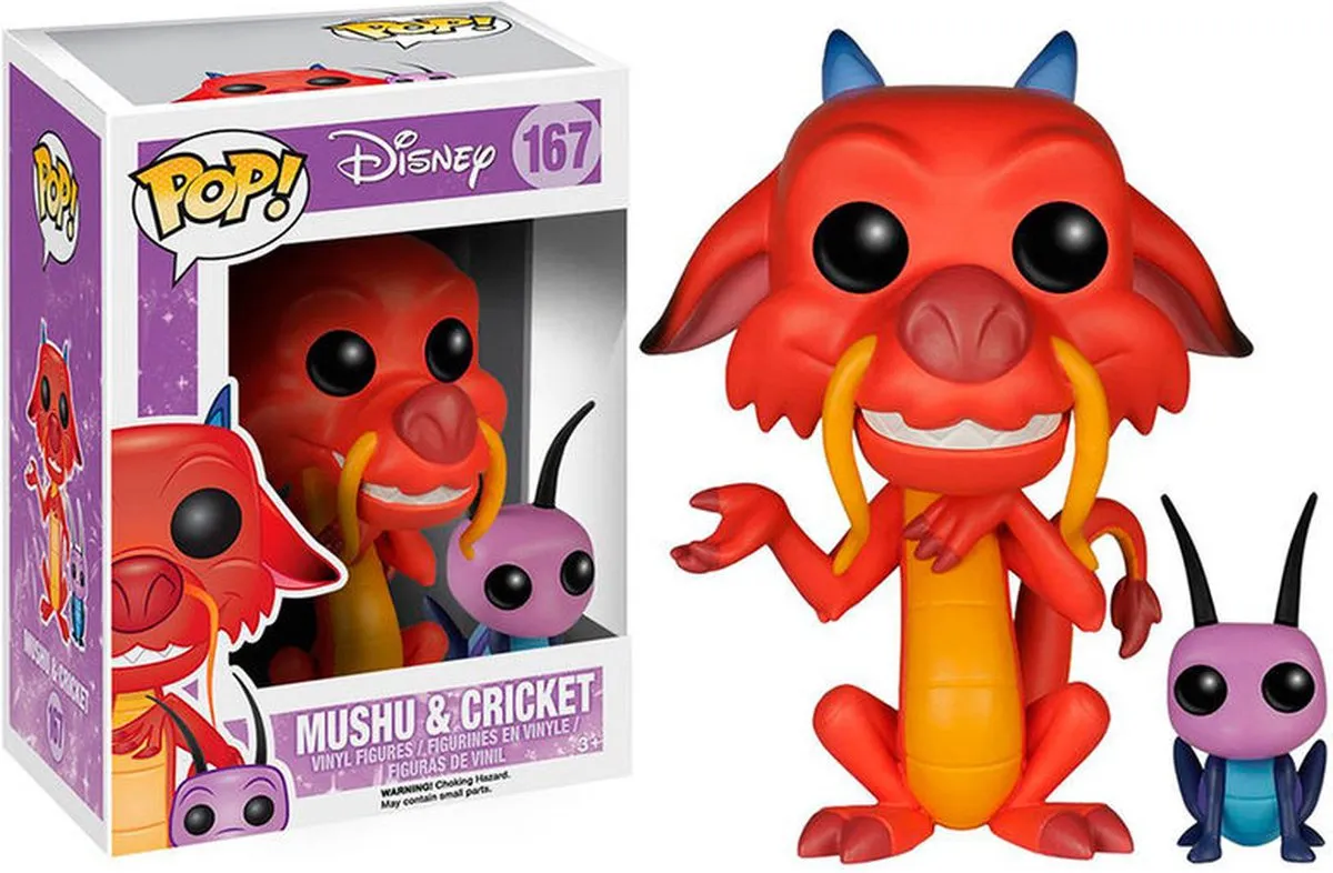 Funko Pop Mulan Mushu & Cricket