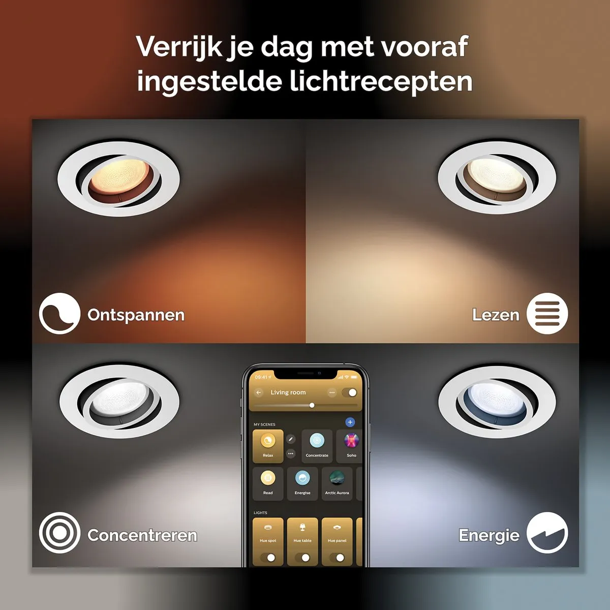 Philips Hue Centura Inbouwspot GU10 - 3 Stuks - RGBW