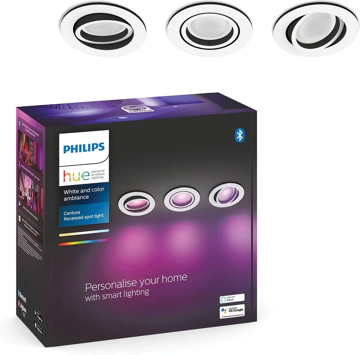 Philips Hue Centura Inbouwspot GU10