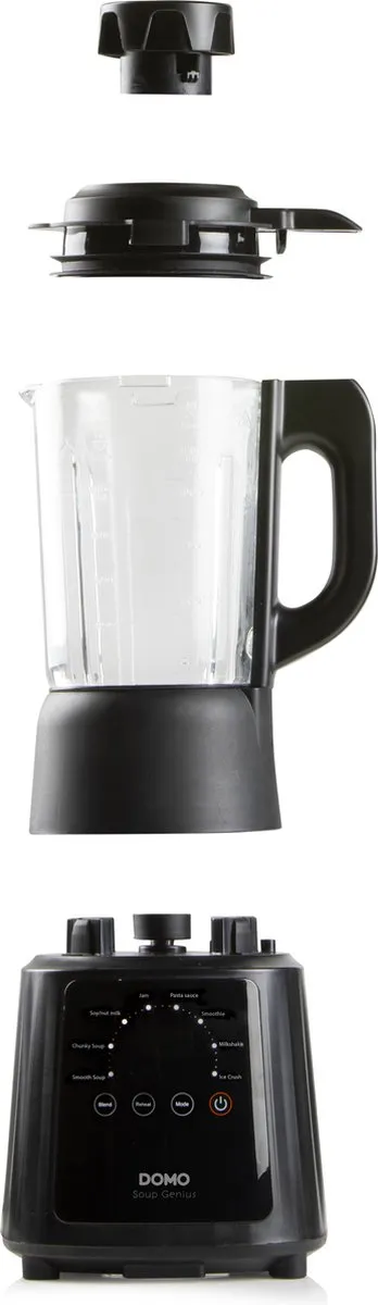 Domo DO726BL Soepmaker 'Soup Genius' - 900W - 1,2L - 8 Programma's - Zwart
