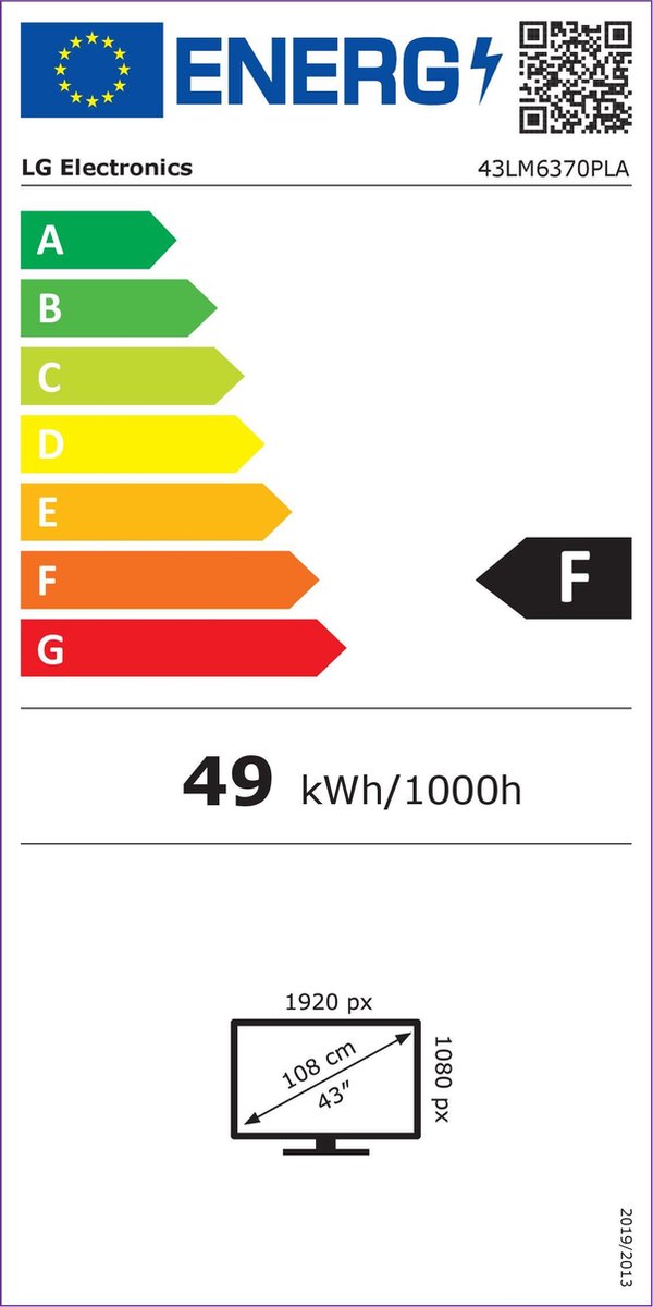 LG 43LM6370PLA - 43 inch - Full HD LED - 2021