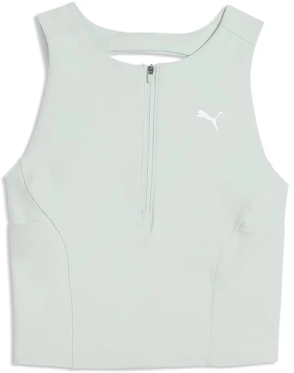 PUMA Lightstride Crop Mouwloos T-shirt Créme De Mint XS