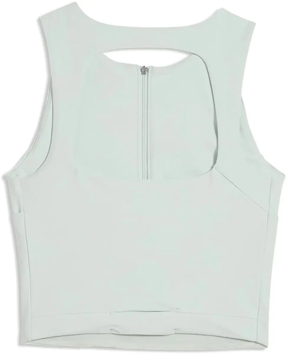 PUMA Lightstride Crop Mouwloos T-shirt Créme De Mint XS