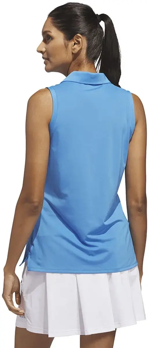 Adidas Ultimate365 Mouwloos Poloshirt Dames XS - Lucid Blue