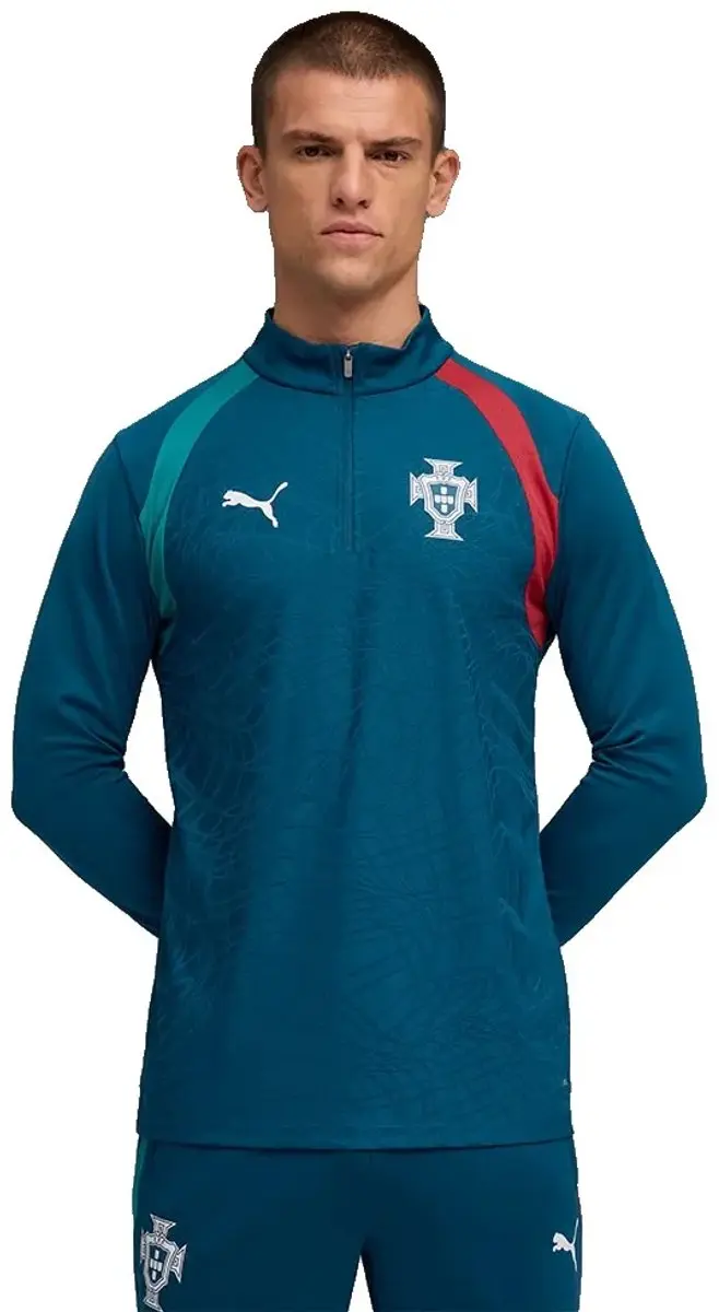PUMA Portugal 25/26 Training T-shirt Lange Mouwen M - Blauw