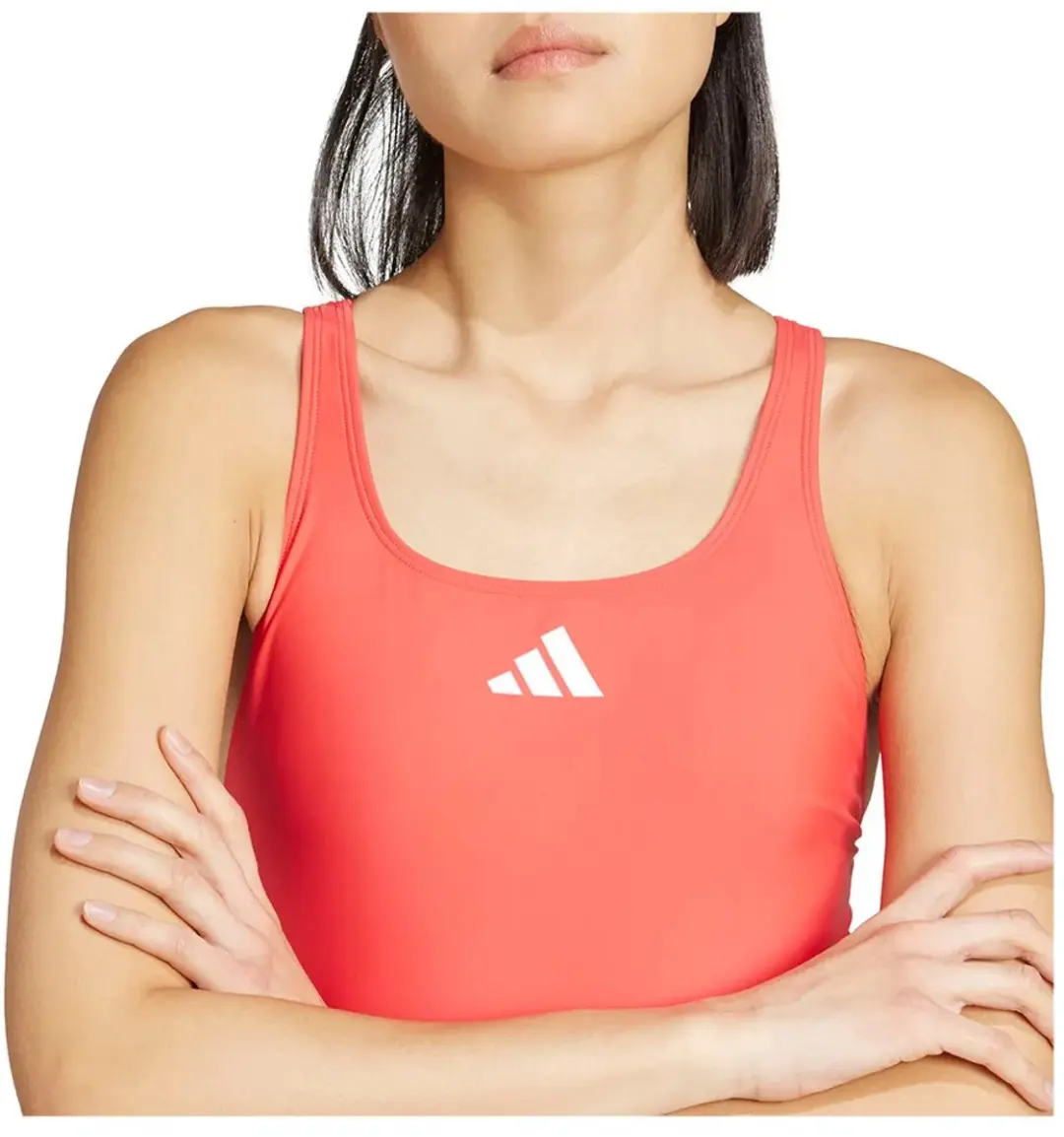 Adidas 3 Stripes C-back Zwemkleding 42 - Semi Lucid Red