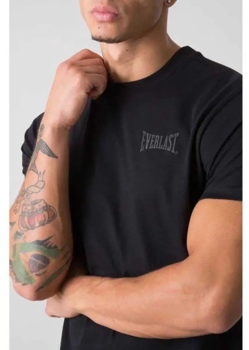 Everlast Jersey T-shirt Kort L - Zwart