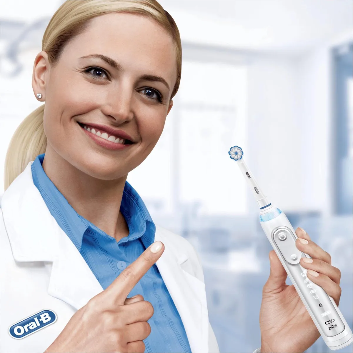 Oral-B Sensitive Clean Opzetborstels 2 Stuks - Wit