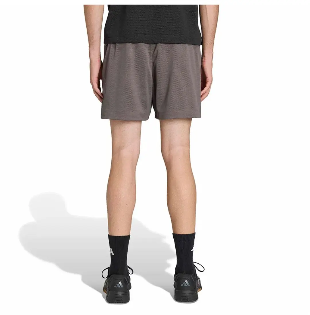 Adidas D4t Power Essentials Workout Mesh Korte Broek - S - Grijs