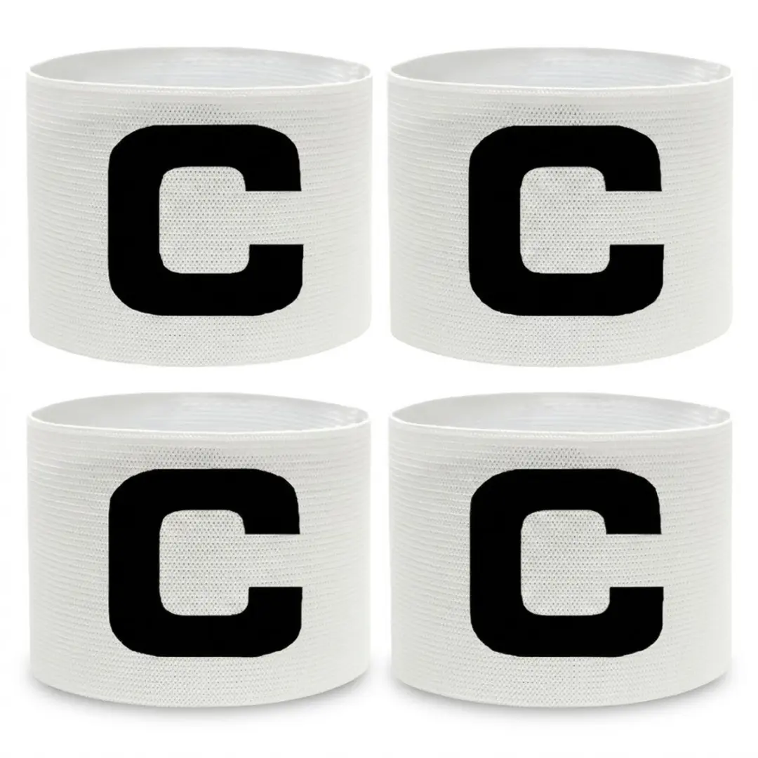 NUVEX Aanvoerdersbanden Witte 1 1/8 inch - Set van 4
