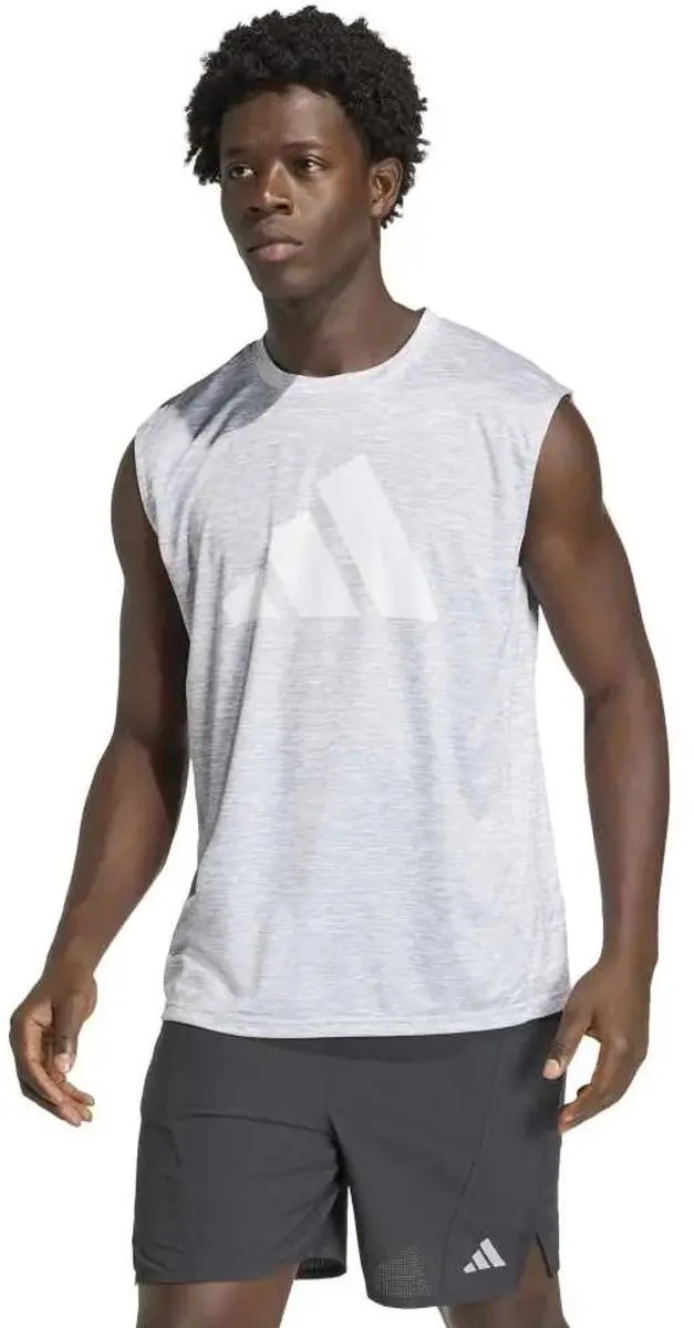 adidas Workout Essentials Mouwloos T-shirt - Grijs L