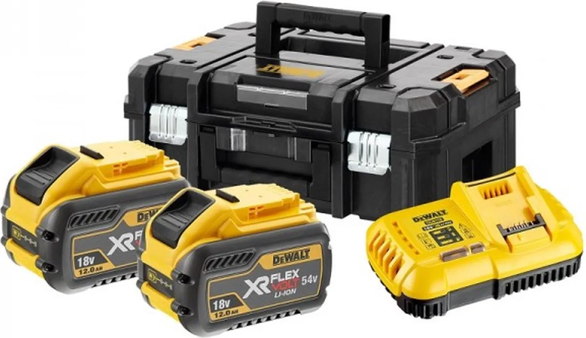 DeWalt DCB118Y2T Starterset 2x 12Ah Accu - TSTAK Koffer