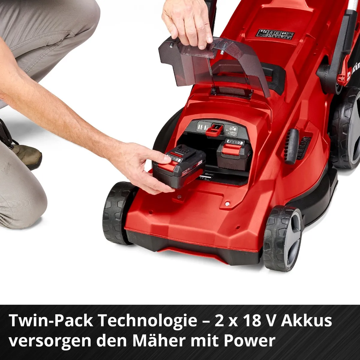Einhell Professional RASARRO 36/40 Accu-grasmaaier - 2x 4.0Ah - 50L
