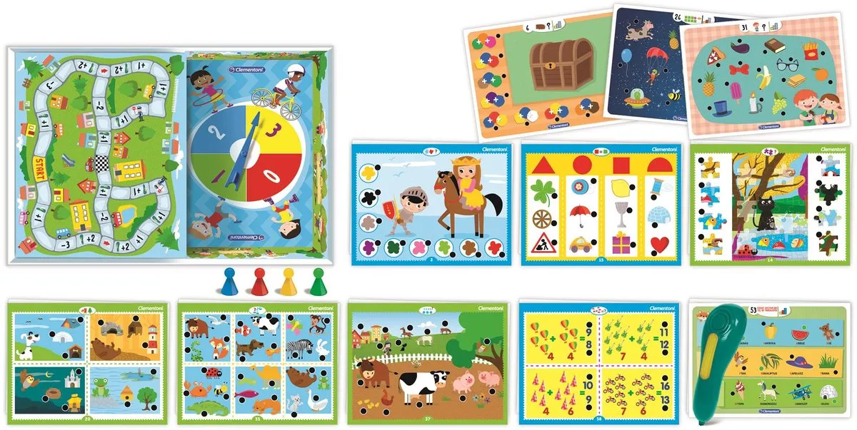 Clementoni Pratende Pen 56591 - Educatief Spel 60 Kaarten - 1000 Vragen