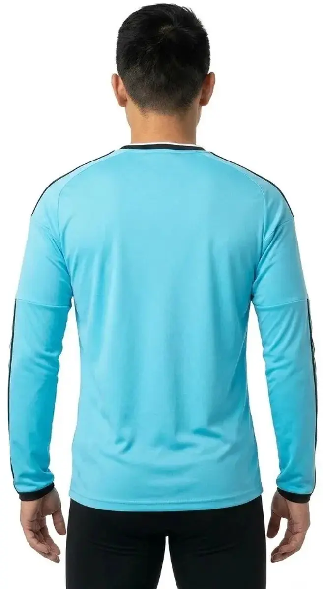 Adidas Referee 26 T-shirt Lange mouwen - L - Bright Cyan/Black