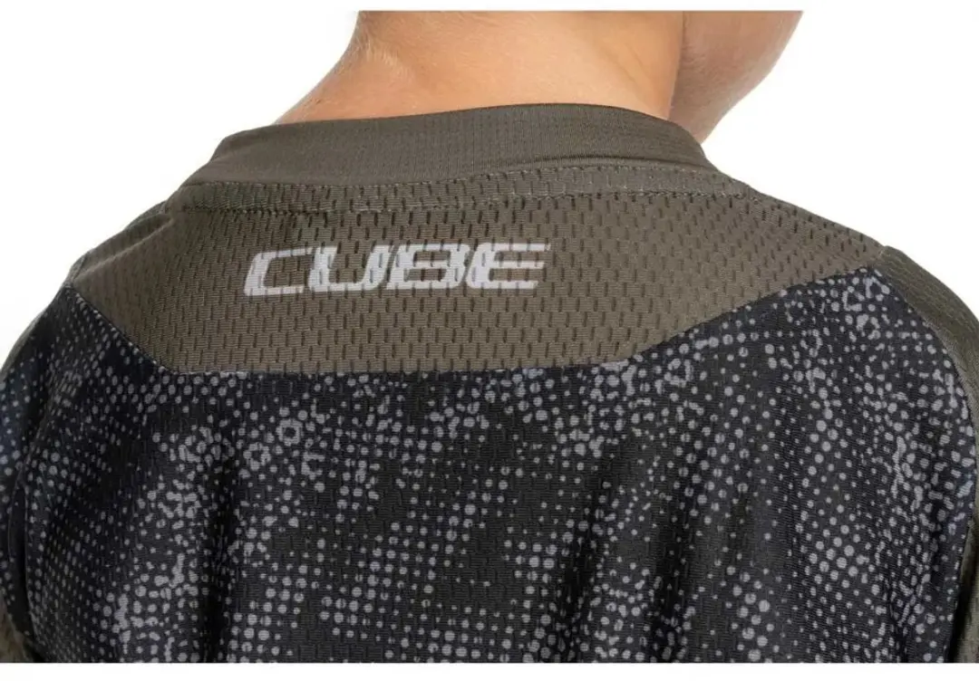 Cube TM Korte Mouw Enduro Trui - XXL - Groen/Blauw