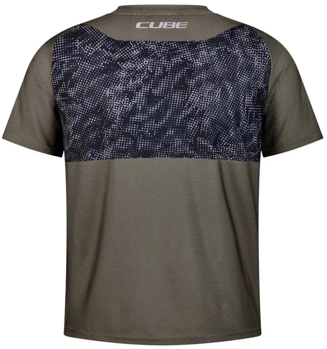 Cube TM Korte Mouw Enduro Trui - XXL - Groen/Blauw