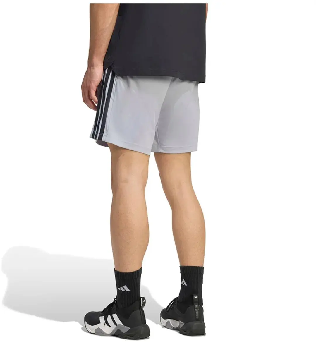 Adidas Workout Essentials Base 3 Stripes Korte Broek - Grijs S - afbeelding 6 van 6