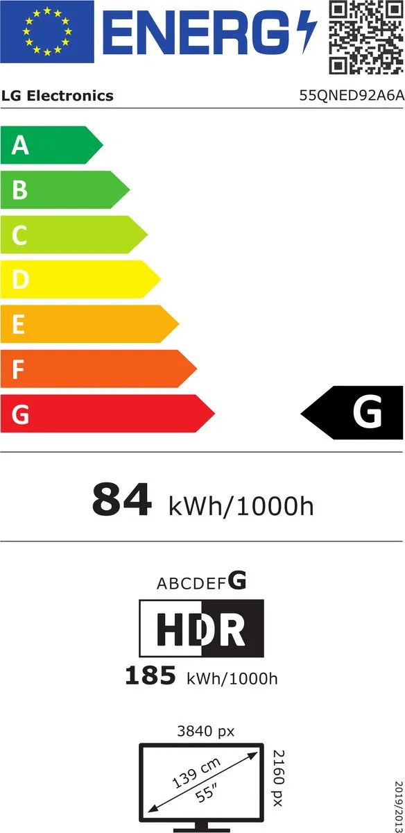 LG 55QNED92A6A 55 inch QNED MiniLED TV - Zwart
