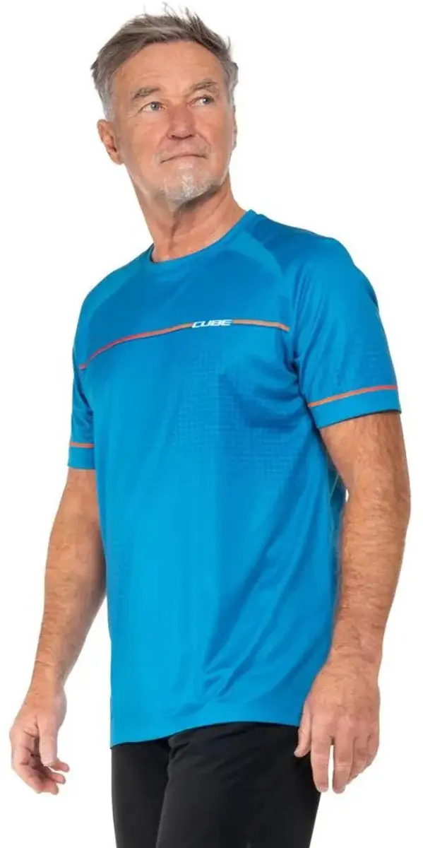 Cube Tech Teamline Korte Mouw Enduro Trui
