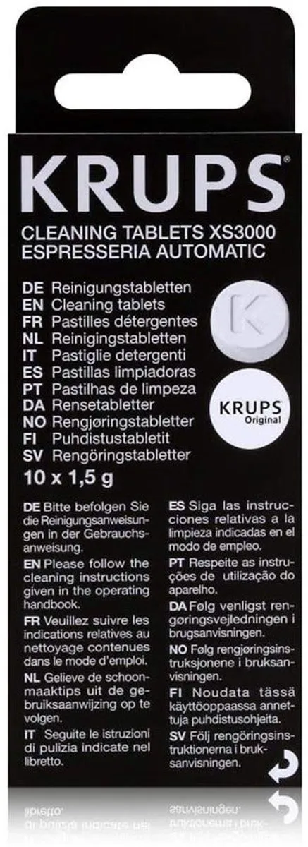 Krups XS3000 Reinigingstabletten - 20 Stuks