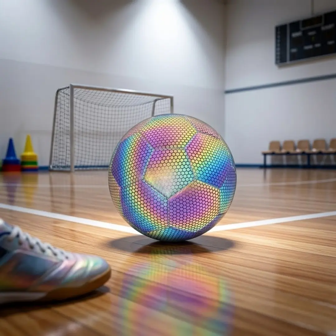 NUVEX Regenboog Reflecterende Voetbal - PU - Binnen & Buiten