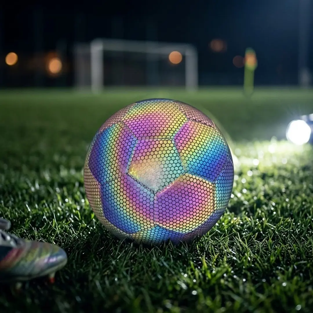 NUVEX Regenboog Reflecterende Voetbal - PU - Binnen & Buiten