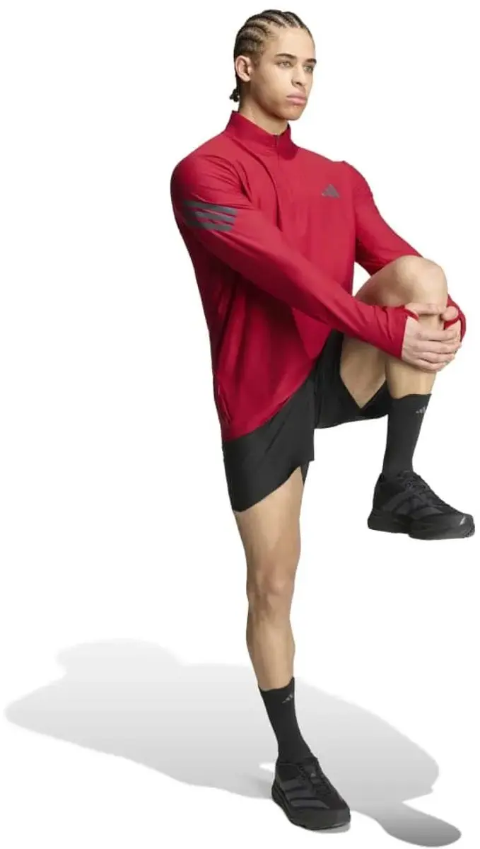 Adidas Adi365 Iconic Sweatshirt - Halve Rits - M - Rood
