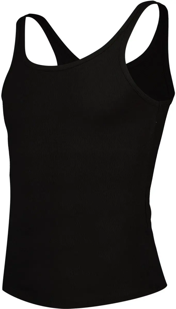 Everlast Ribbed Mouwloos T-shirt - S - Zwart