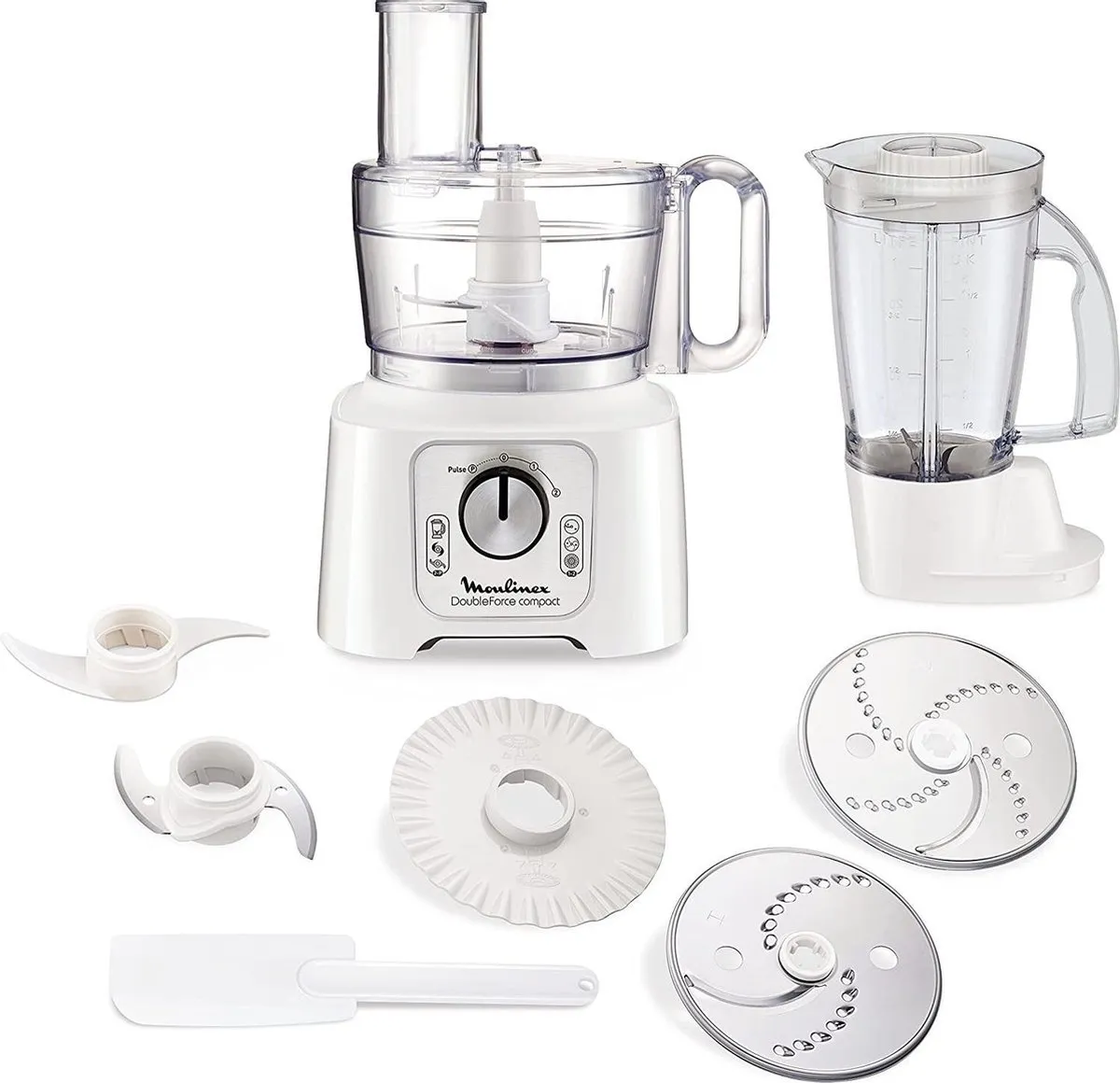 Moulinex FP5441 Keukenmachine 800W - Wit