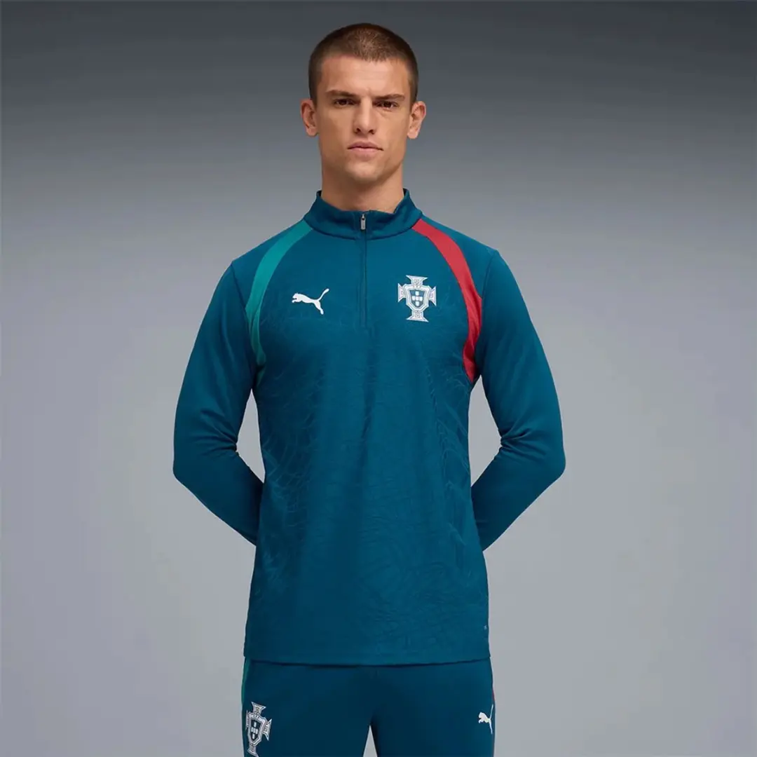 PUMA Portugal 25/26 Training T-shirt Lange Mouwen - S - Blauw