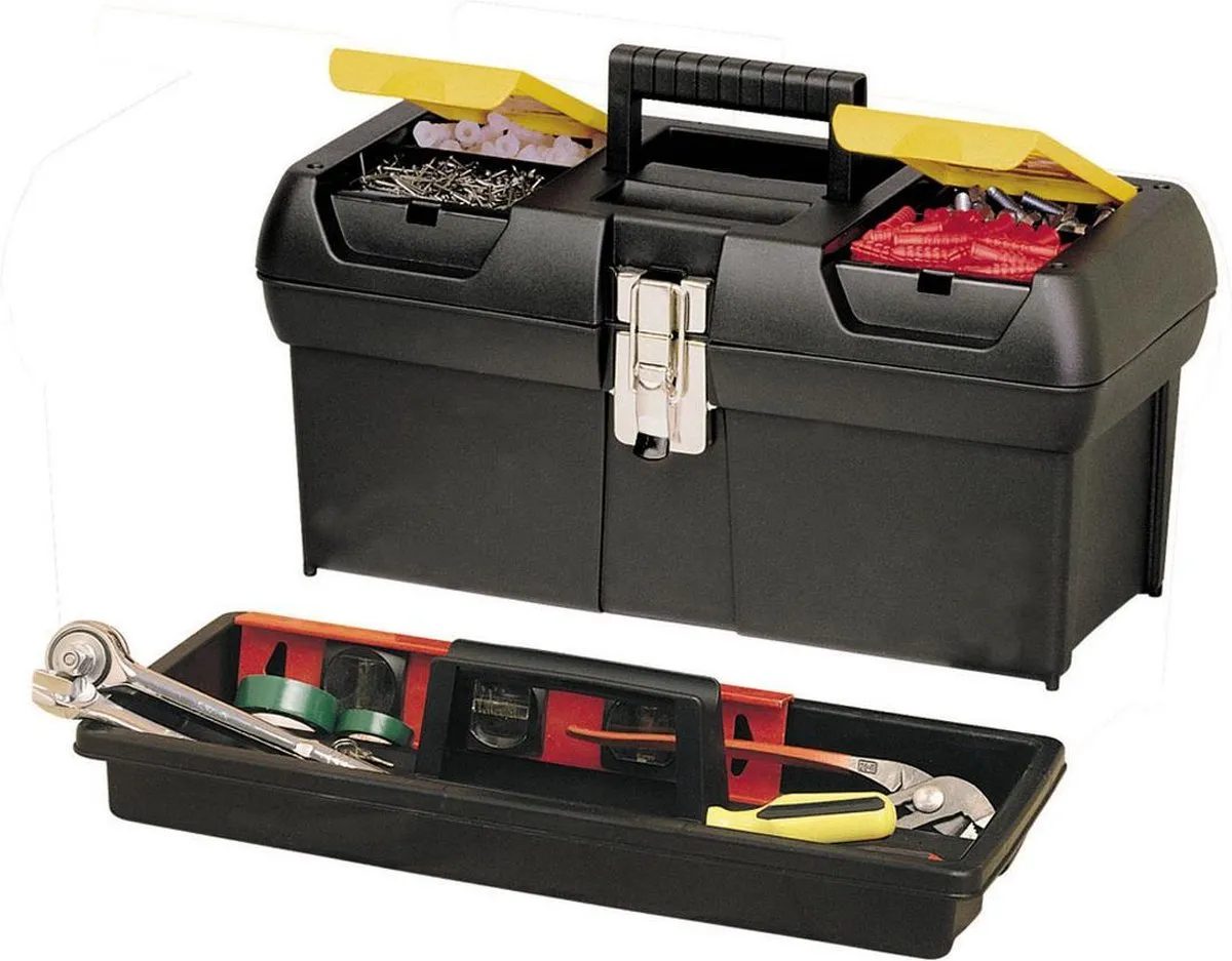 Stanley Batipro Gereedschapskoffer 12.5" - 2-delig - Zwart/Geel