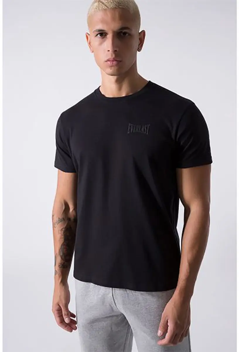 Everlast Jersey T-shirt Kort - XL - Zwart