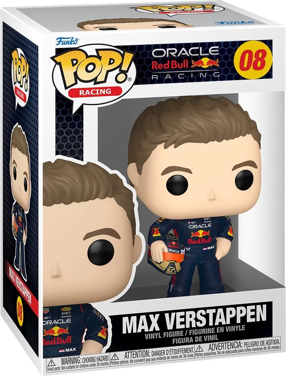 Funko Pop Racing Max Verstappen met Helm - Multi