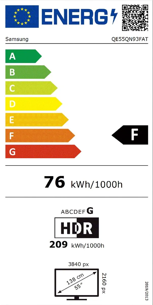 Samsung QE55QN93F Neo QLED 55 inch 4K - Zwart
