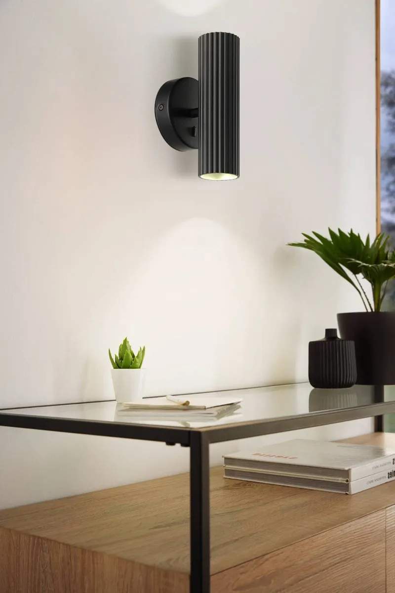 Eglo Portillo Wandlamp GU10 5W - Zwart - afbeelding 6 van 6